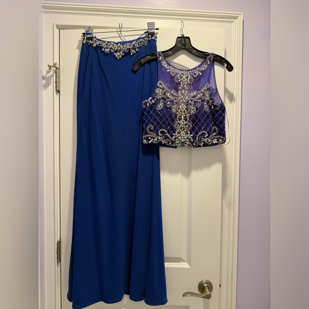Two piece prom dress
